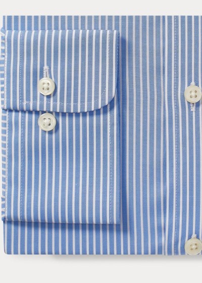 Camisa Polo Ralph Lauren Striped Easy Care Stretch Poplin Homem 37250-WKBG